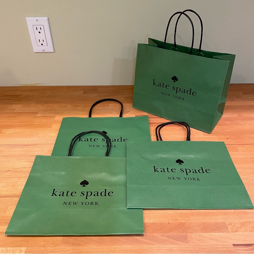 Kate Spade Forest Green Shopping Bags